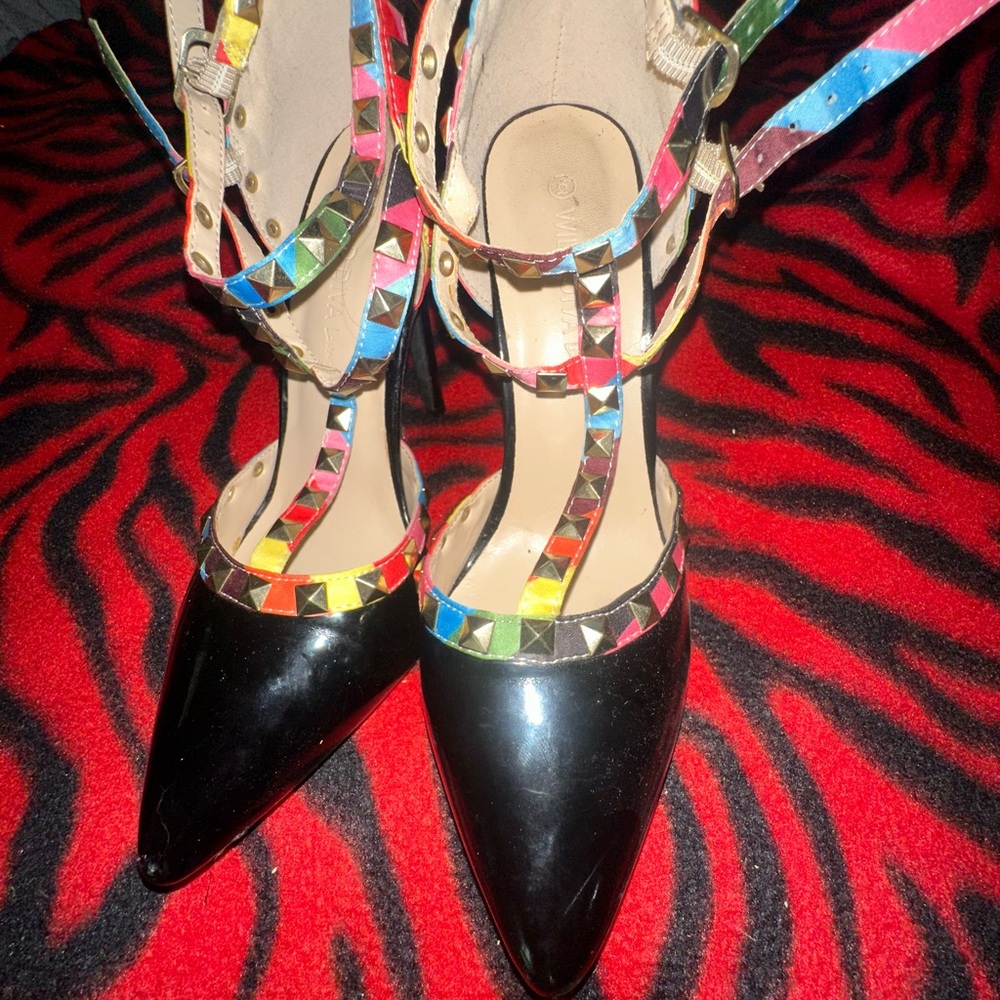 Colorful Studded Women's Shoes